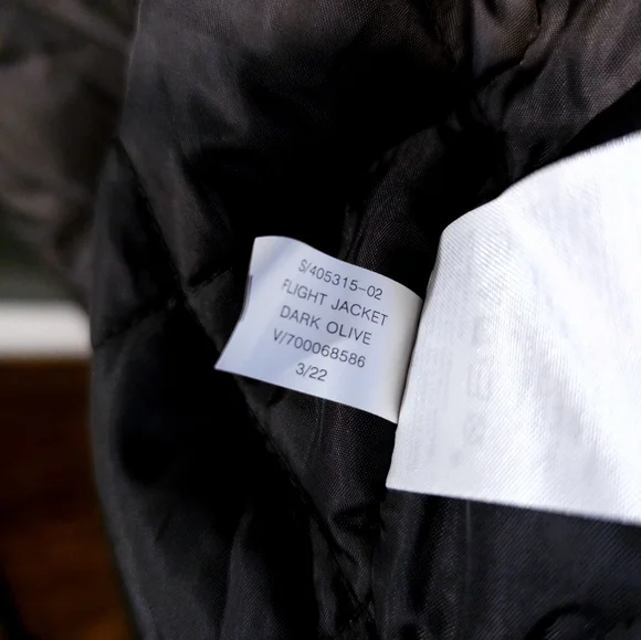 FINAL DROP 🔥NWT Banana Republic Mens Flight Jacket Olive - Picture 8 of 8